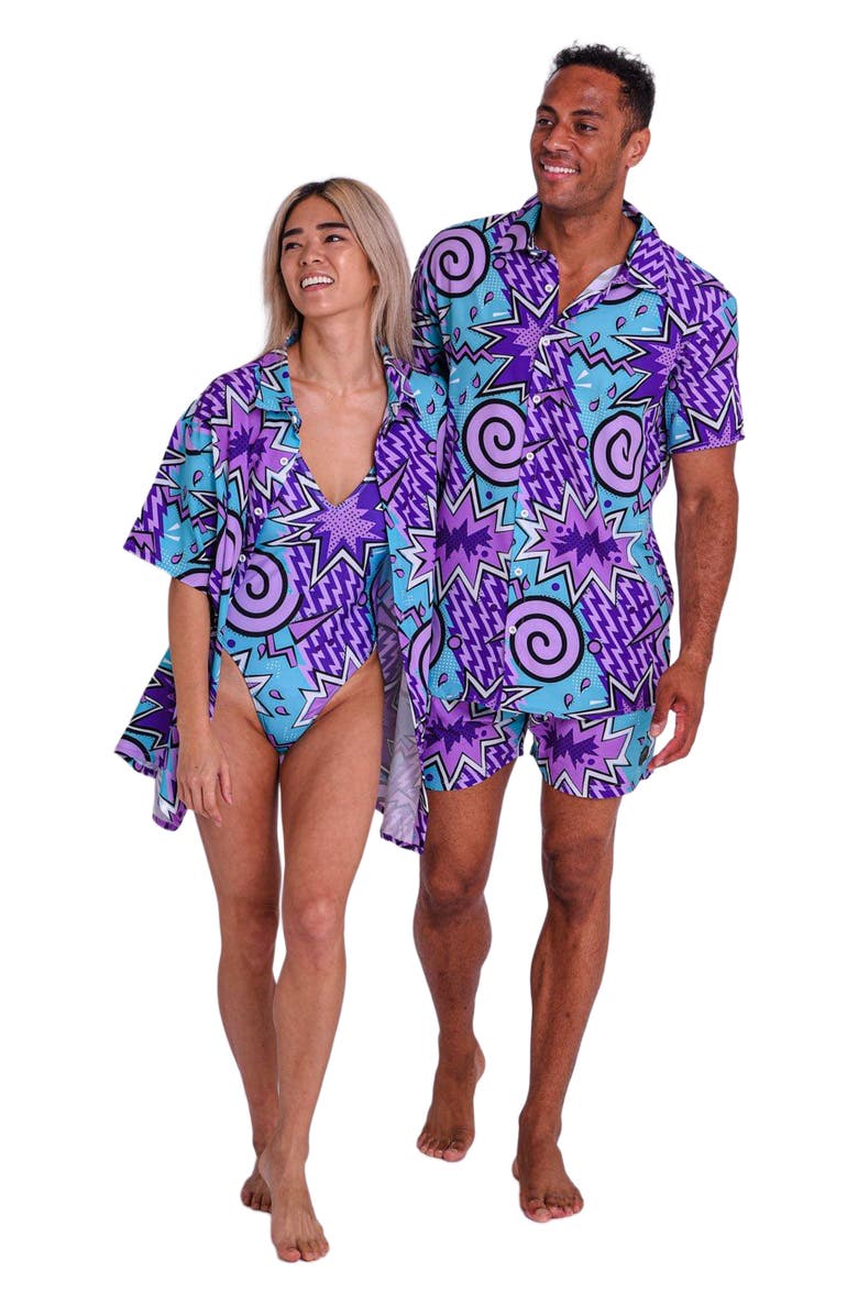 OOSC Fresh Prince Onepiece Swim Suit, Alternate, color, Multi