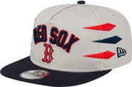 New Era Men's New Era Cream Boston Red Sox Iron Golfer Snapback Hat