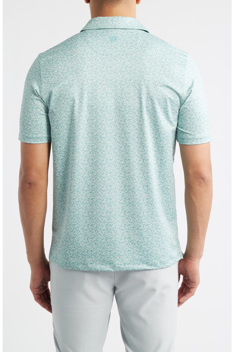XC+™ Ace Performance Golf Polo, Alternate, color, SURF GREEN GOLF BALL
