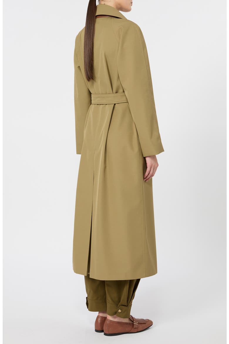 Water Repellent Gabardine Trench Coat, Alternate, color, KAKI