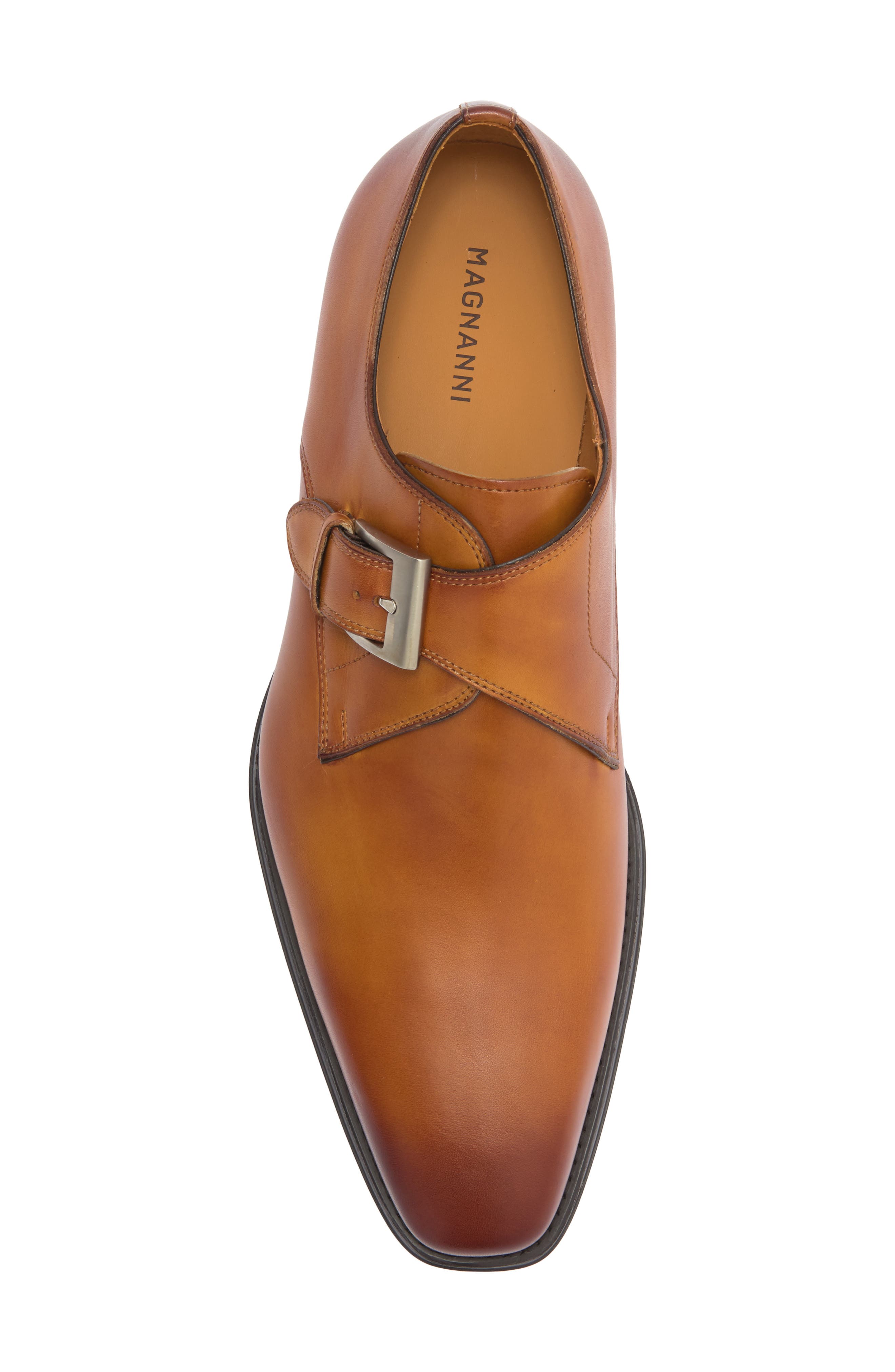 Veleta Monk Strap Shoe, Alternate, color, CUERO