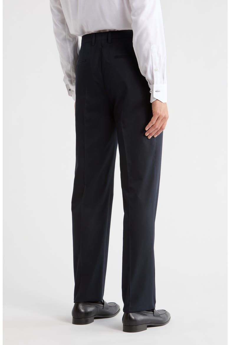 Relaxed Pleated Trousers, Alternate, color, NAVY
