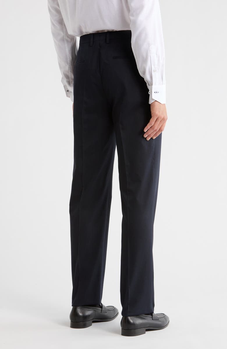Boglioli Relaxed Pleated Trousers, Alternate, color, Navy