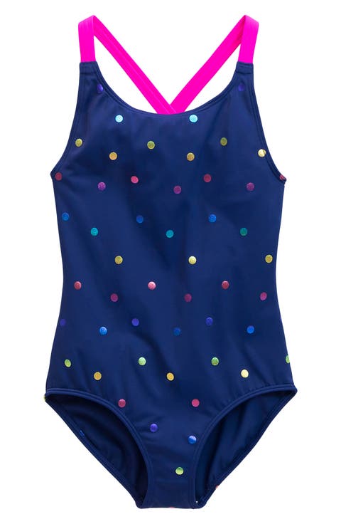 Kids' Cross Back One-Piece Swimsuit (Toddler, Little Kid & Big Kid)