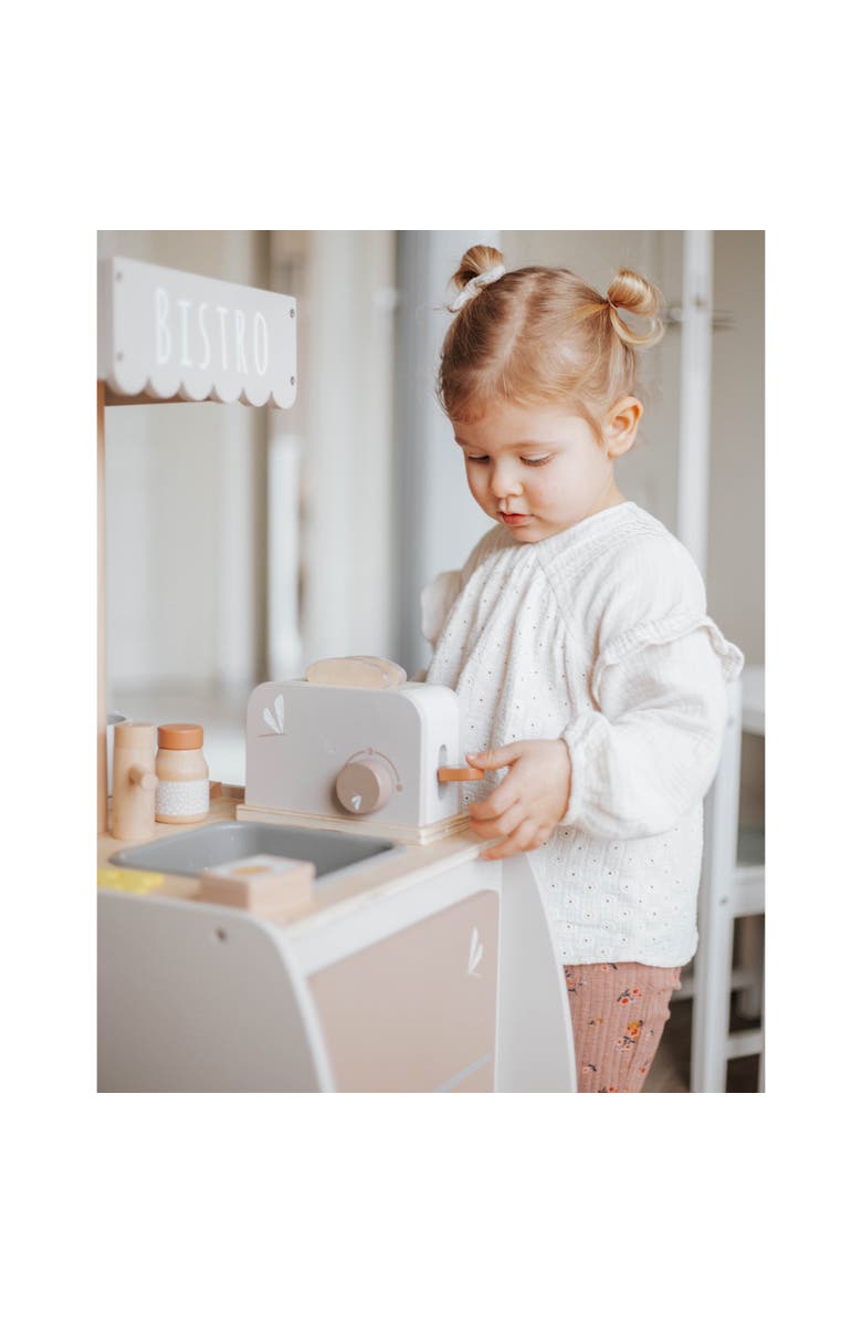 Label Label Wooden Toaster Play Set Tan, 10 Pieces, Alternate, color, Multicolored