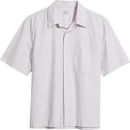 Madewell Mini Shirting Stripe Short Sleeve Cotton Poplin Shirt