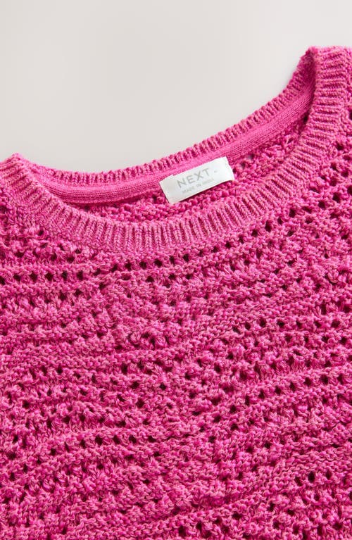 Next Kids' Open Stitch Tassel Trim Sweater