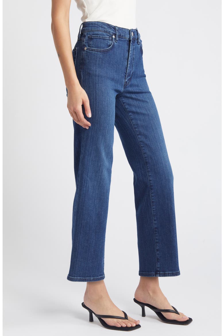 Le Sleek High Waist Ankle Straight Leg Jeans, Alternate, color, THUNDERSTORM