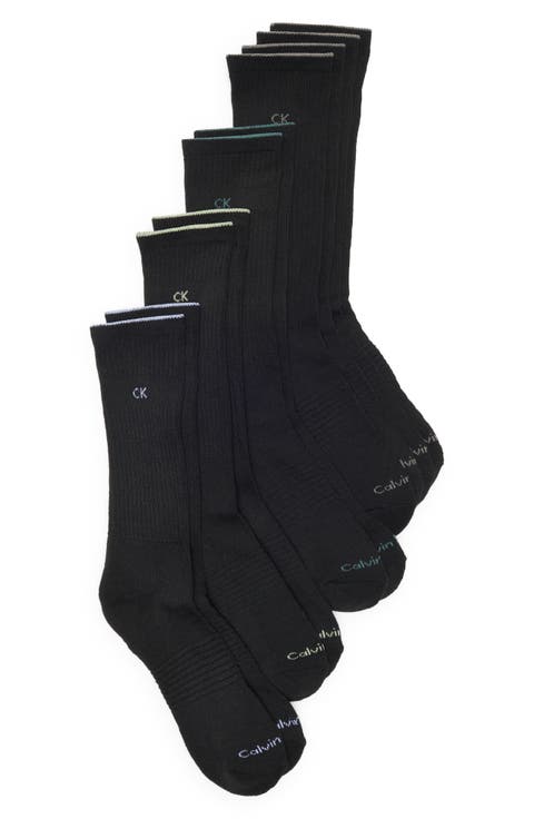 5-Pack Cushioned Crew Socks