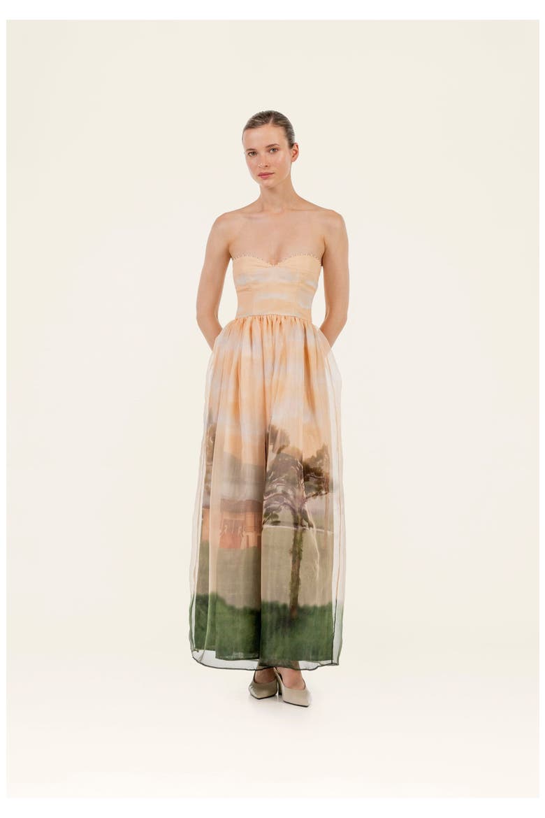 Tonia Paraiso Maxi Dress, Main, color, Orange
