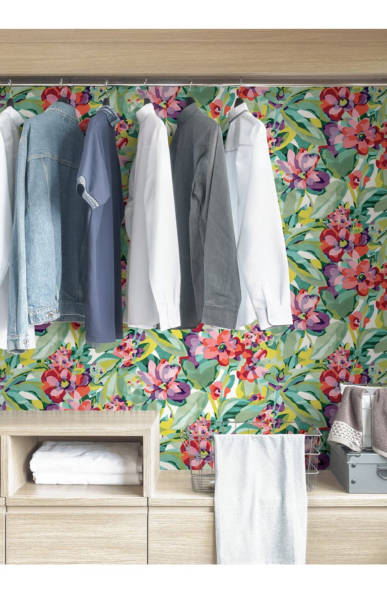 Wallpops Belles Fleurs Peel & Stick Wallpaper, Alternate, color, 