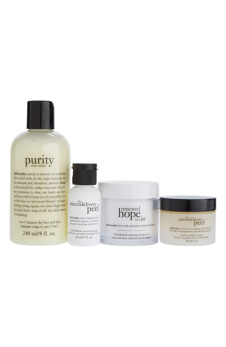 philosophy 'cleanse, refine, renew' kit, Main, color,