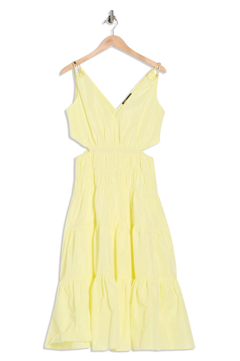 Runnala Tiered Dress, Main, color, JAUNE