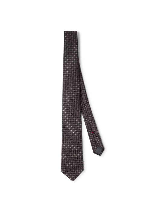 Necktie with jacquard pattern