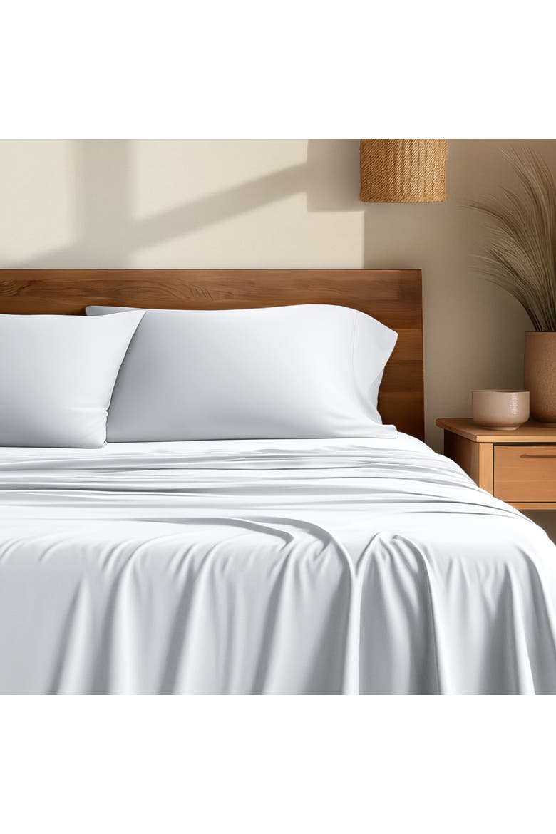 Cooling Rayon Sheet Set - Full XL, Alternate, color, White
