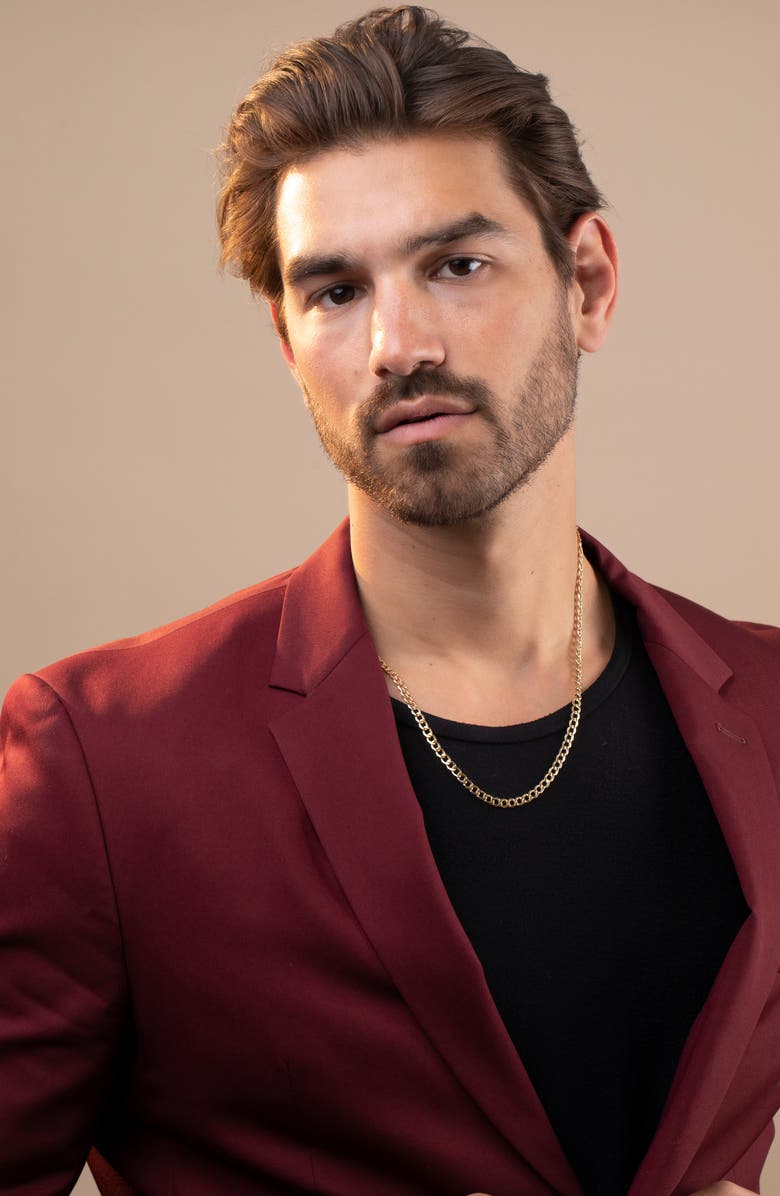 Bony Levy 14K Gold Flat Curved Chain Necklace, Alternate, color, 