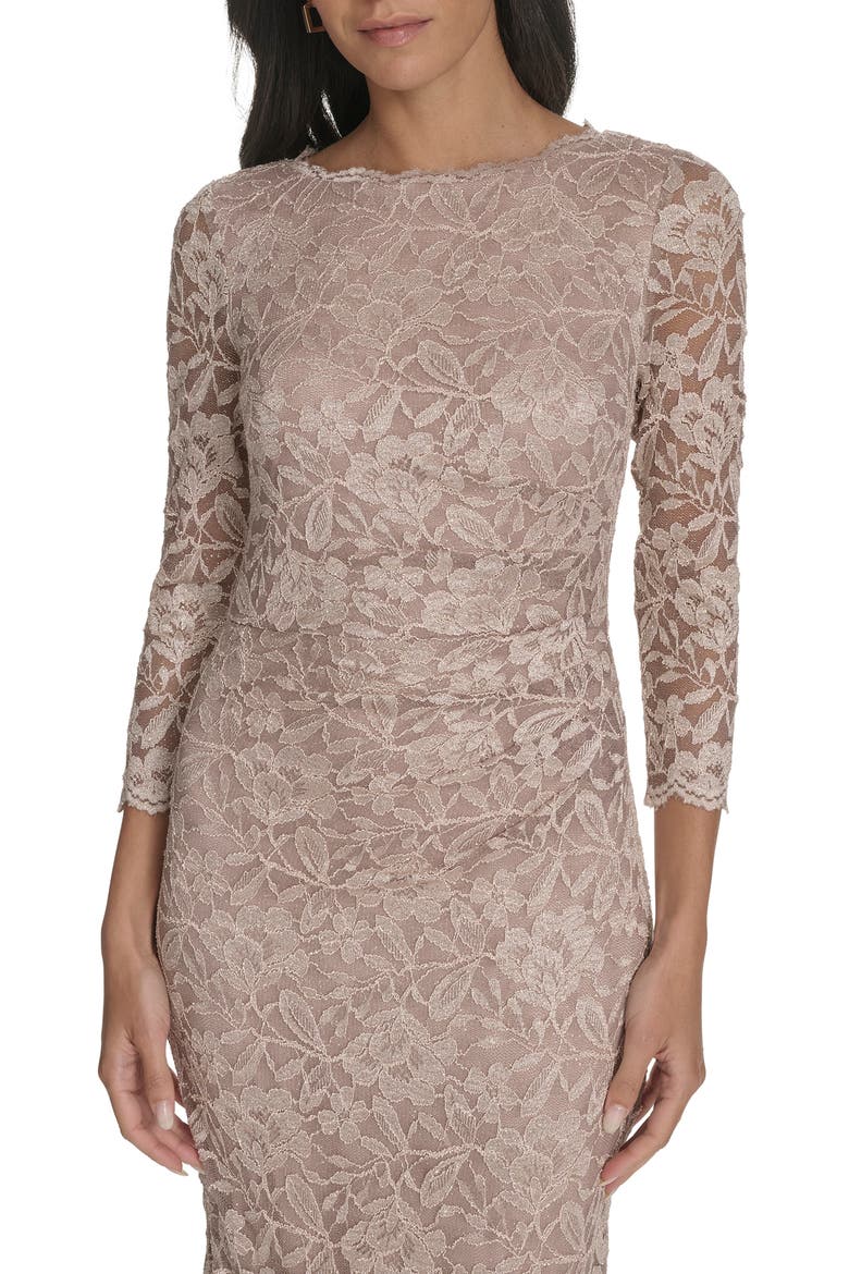 Lace Column Gown, Alternate, color, CHAMPAGNE