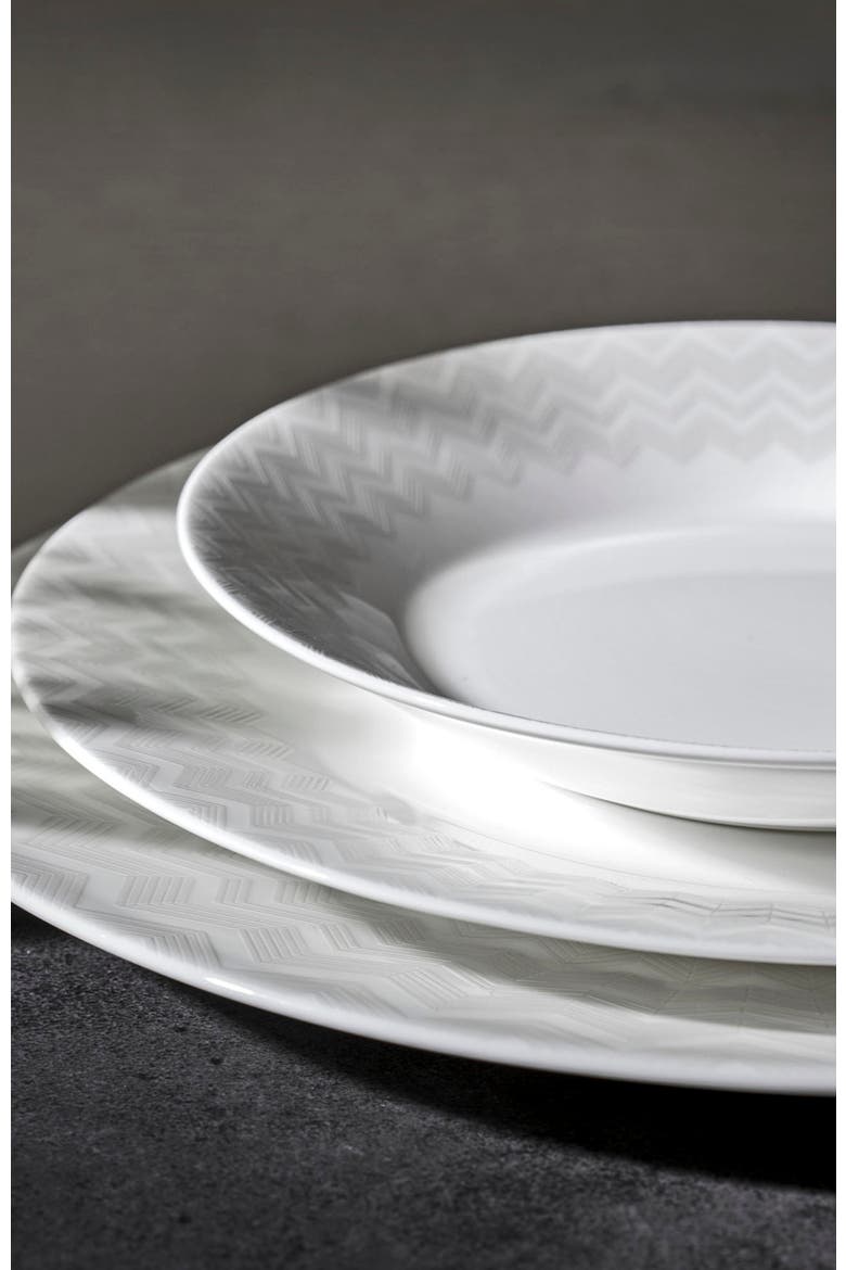 Soup Plate 6 Pcs. Set, Alternate, color, White