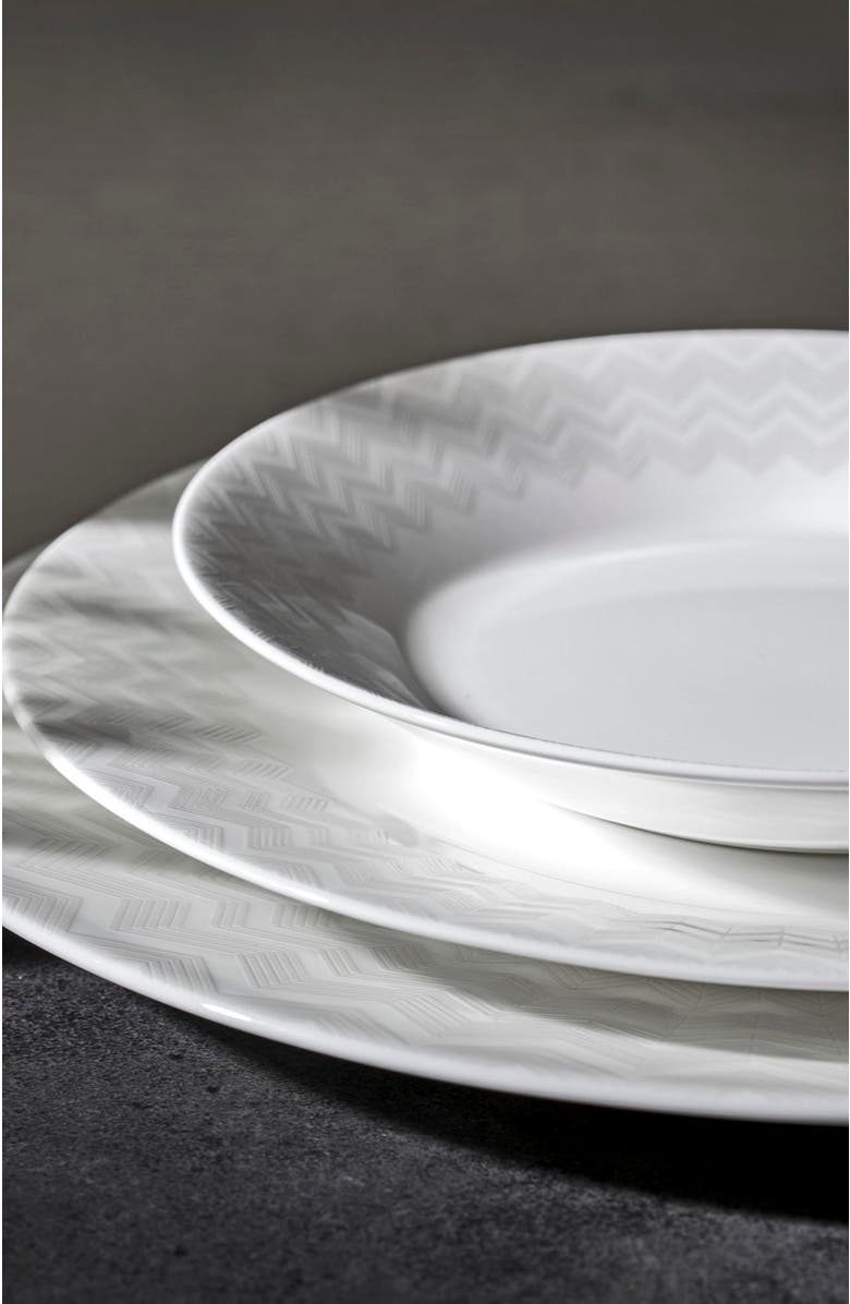Missoni Home Tableware Soup Plate 6 Pcs. Set, Alternate, color, White