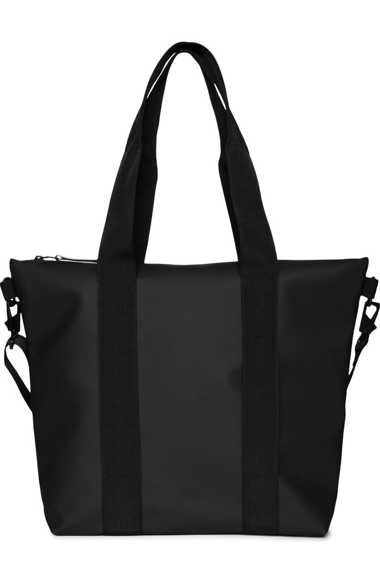 Rains Waterproof Mini Tote Bag, Main, color, Black