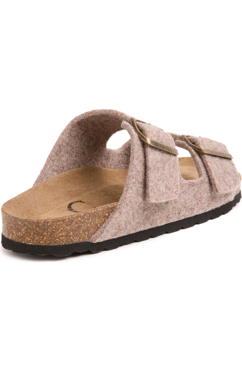 Celtic & Co. Felt Double Buckle Slide Sandal, Alternate, color, Taupe