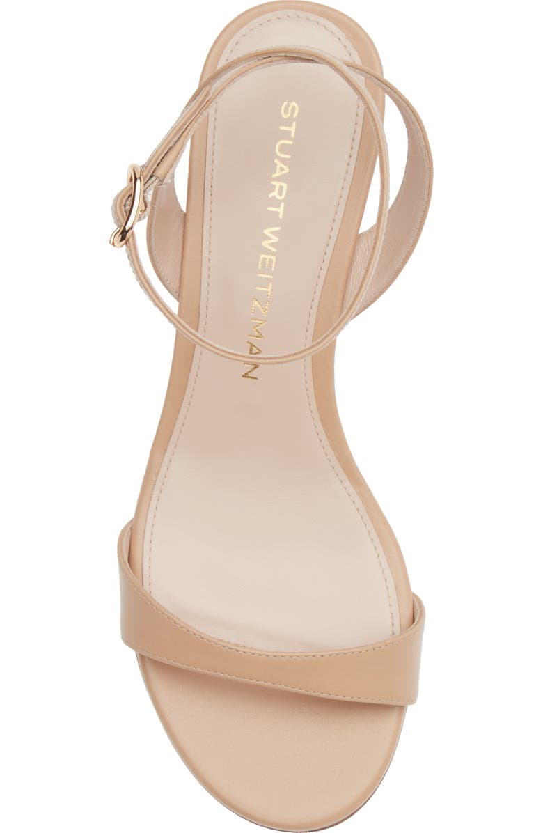 Stuart Weitzman Kellie Ankle Strap Sandal, Alternate, color, Adobe