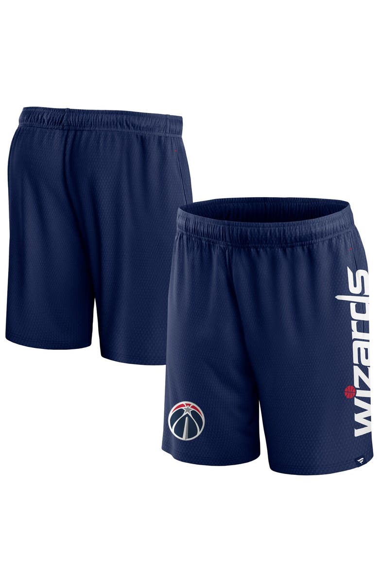 FANATICS Men's Fanatics Branded Navy Washington Wizards Post Up Mesh Shorts, Main, color, Navy