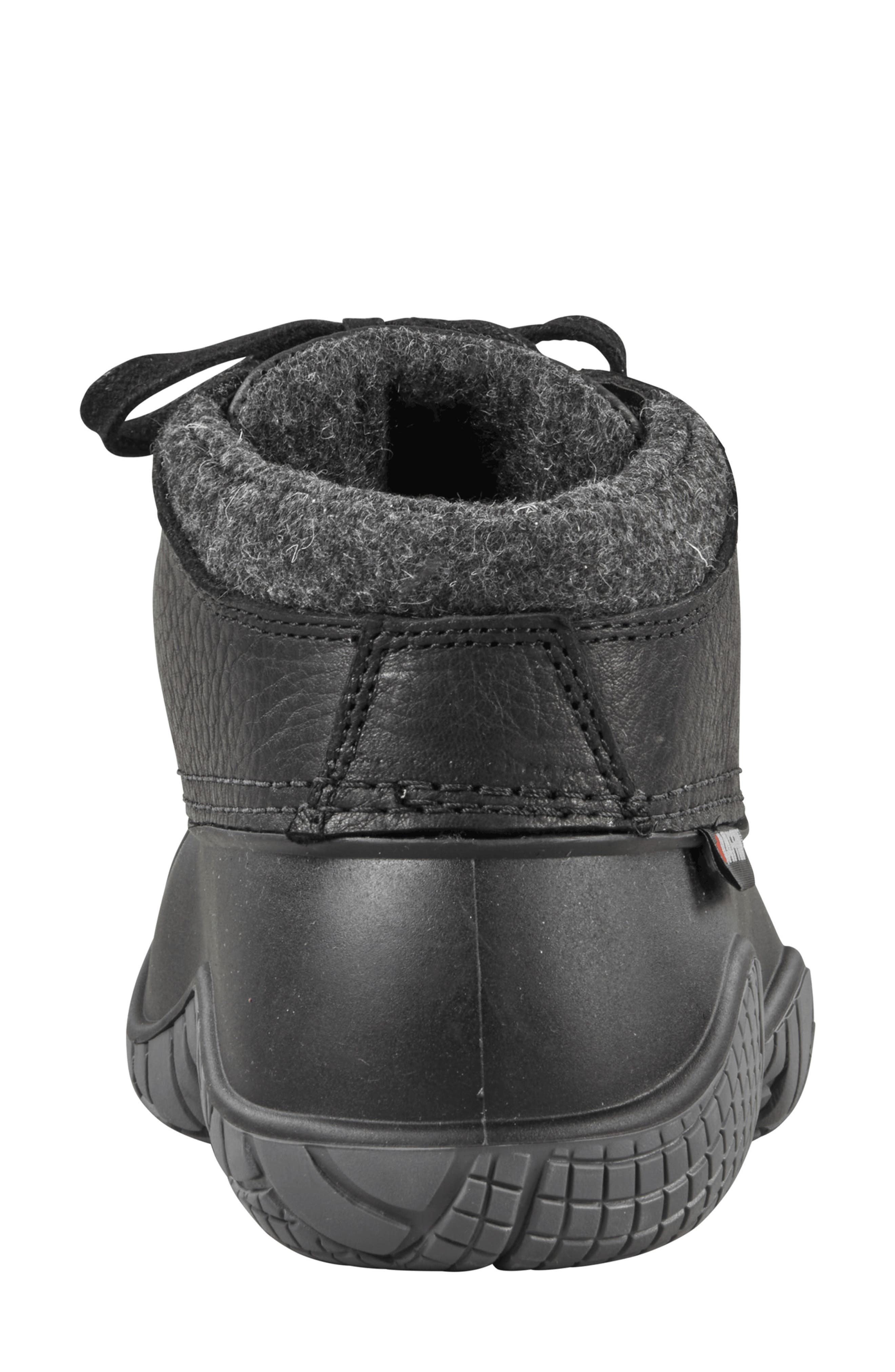 Whitetail II Lace-Up Ankle Duck Boot, Alternate, color, BLACK