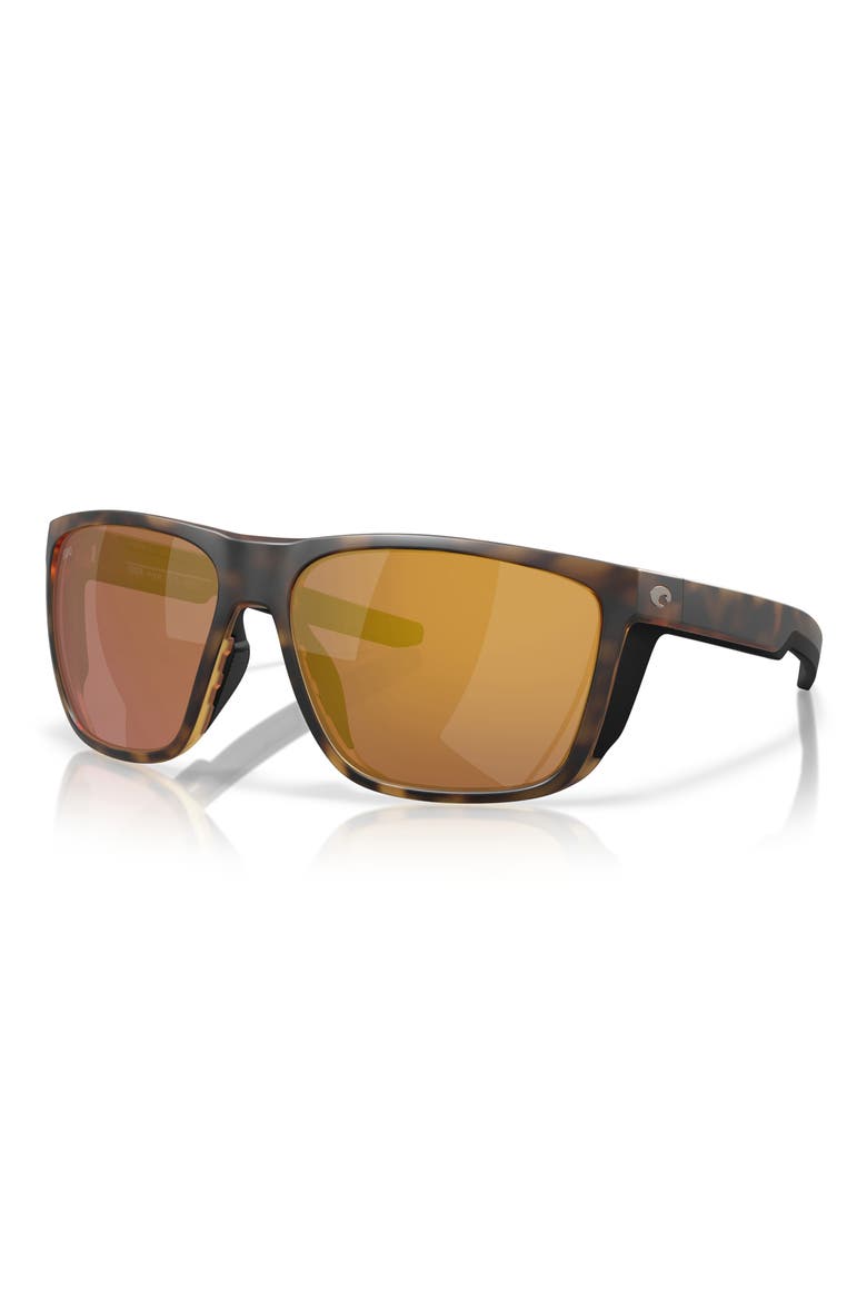 62mm Square Sunglasses, Alternate, color, MATTE TORTOISE/ GOLD 580G