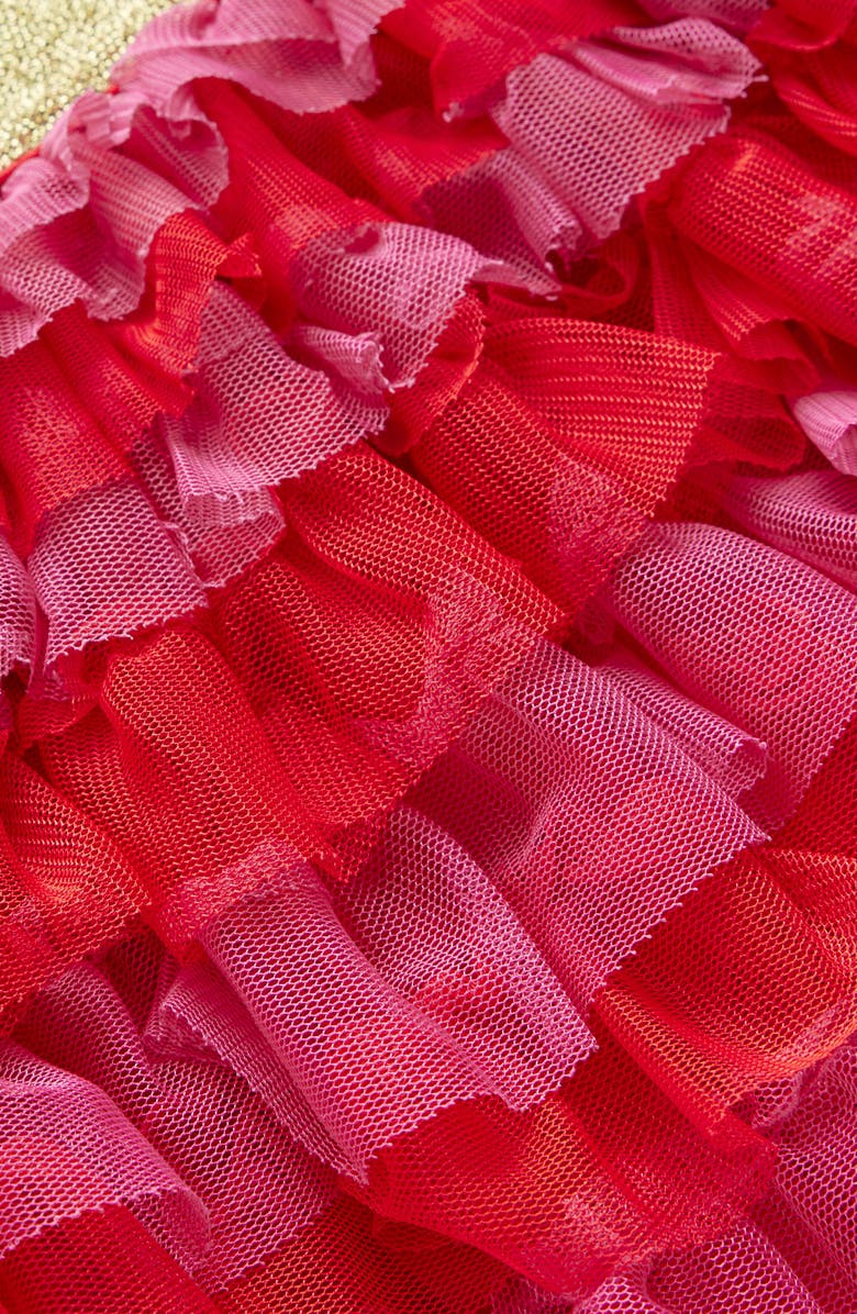 Mini Boden Kids' Tiered Tulle Skirt, Alternate, color, Raspberry Pink