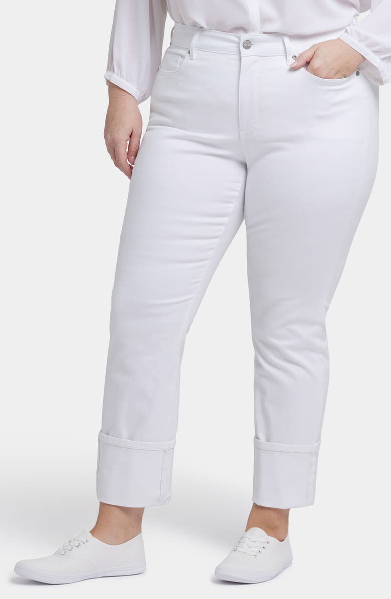 NYDJ Marilyn Cuffed Straight Leg Jeans, Main, color, 
