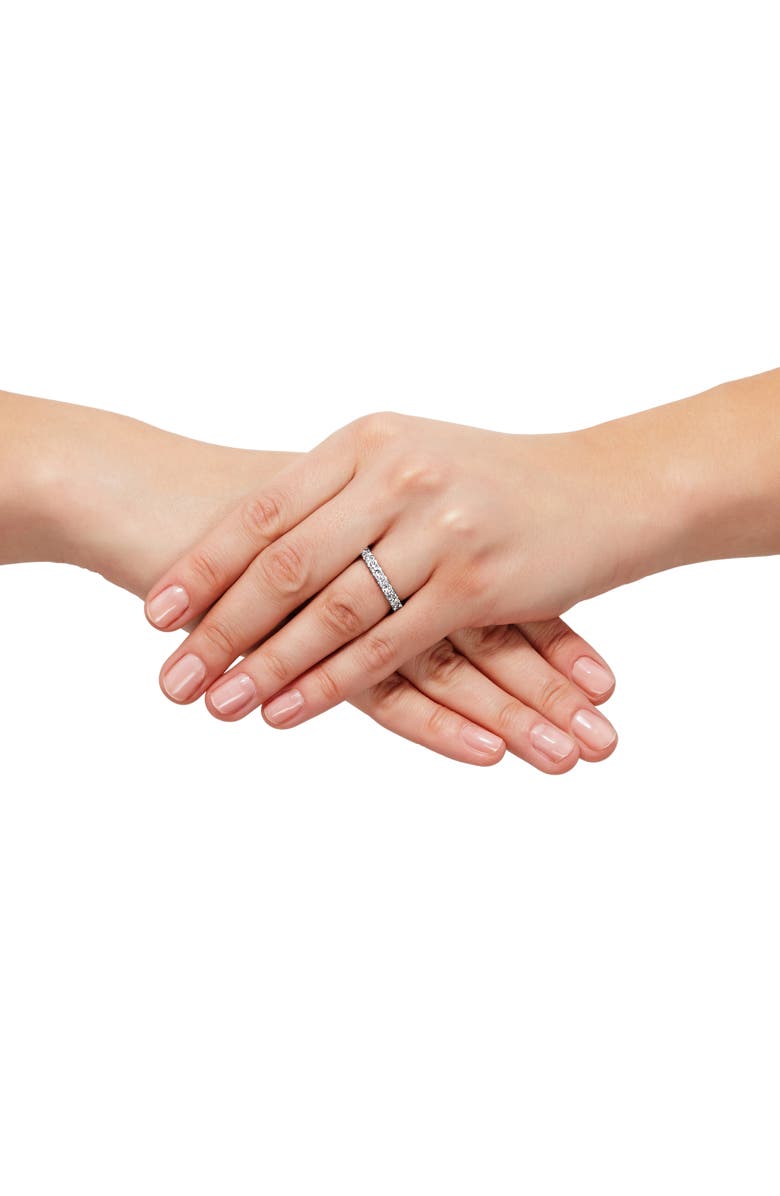 Frankie & Zoe Lab Grown Diamond Band Ring, Alternate, color, White Gold