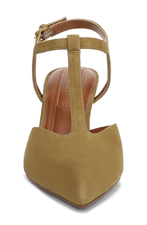 Franco Sarto Ovett Pointed Toe T-strap Pump In Green