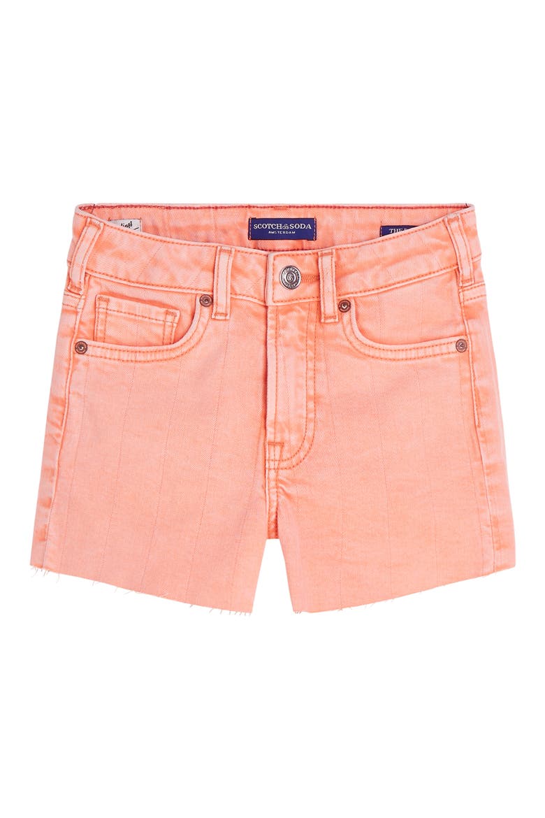Kids' Ray Relaxed Denim Shorts, Main, color, PAPAYA PUNCH