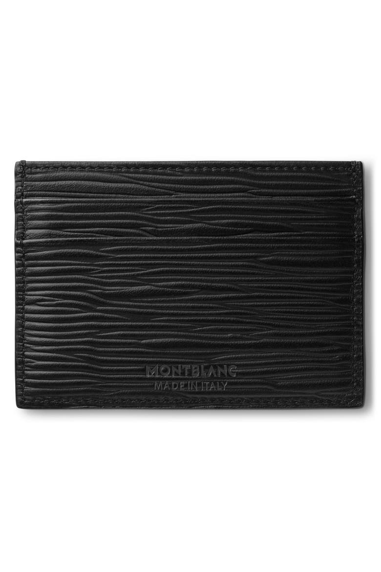 Meisterstück 4810 Leather Card Holder, Alternate, color, BLACK