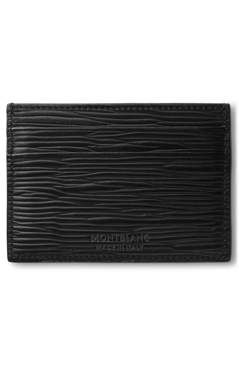 Montblanc Meisterstück 4810 Leather Card Holder, Alternate, color, Black