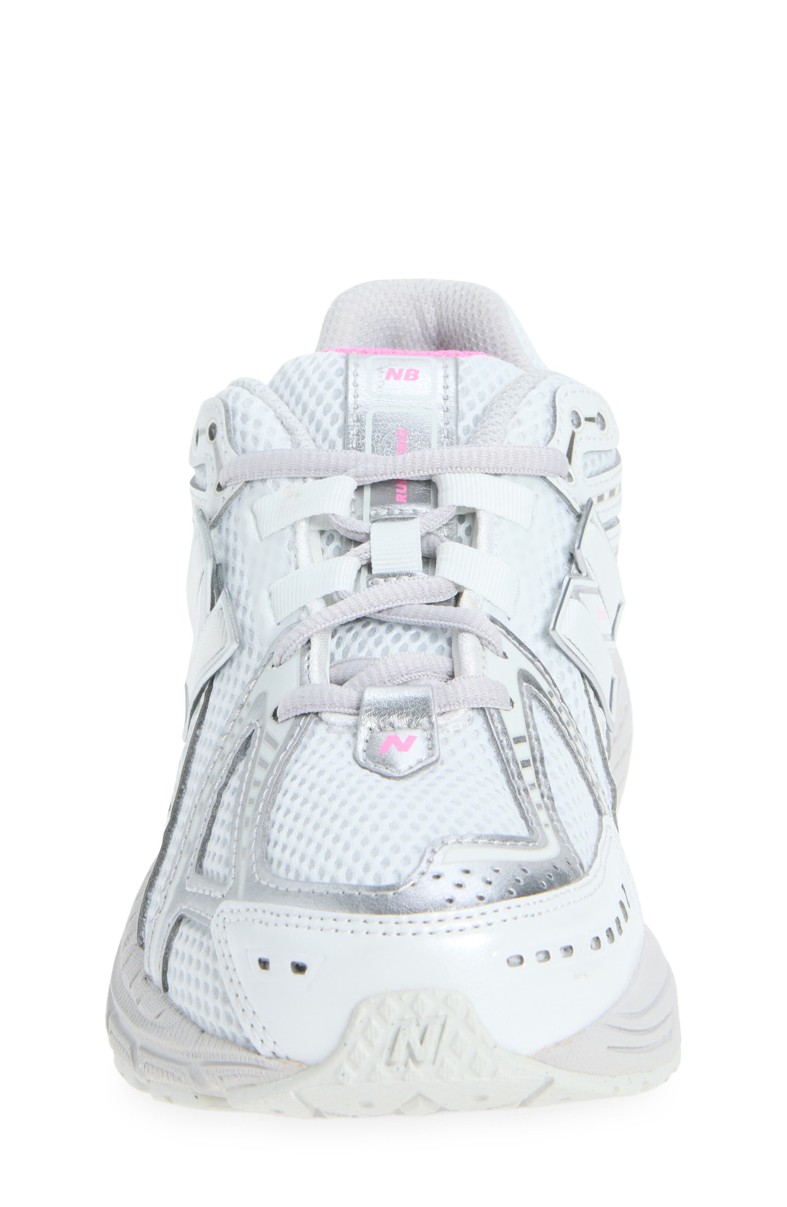 Kids' 1906R Running Shoe, Alternate, color, SILVER METALLIC/ PINK HEATHER