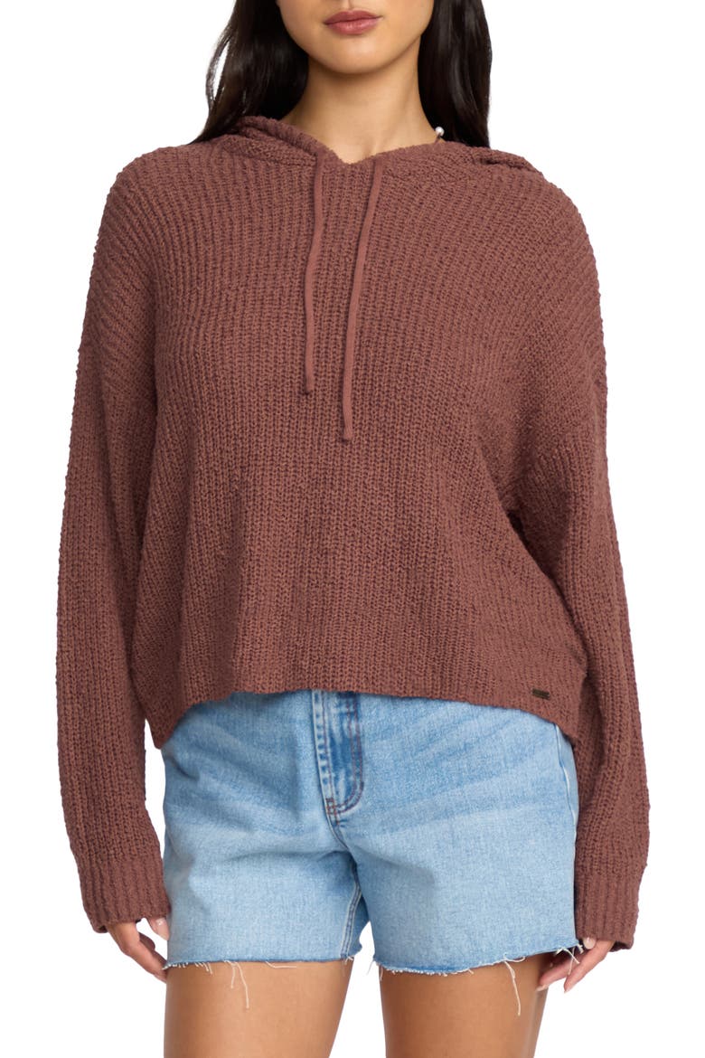 Hot Beachin' Hooded Sweater, Main, color, ESPRESSO BROWN
