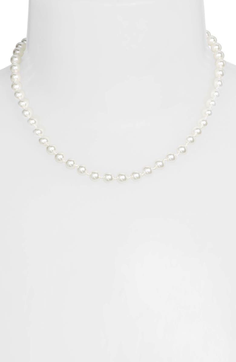Nordstrom Timeless Imitation Pearl Collar Necklace, Alternate, color, 