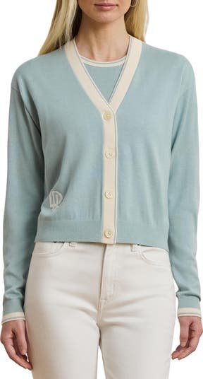 ラルフ・ローレン Lauren Ralph Lauren Two-Tone Cotton-Blend Cardigan レディース Sweaters Lauren Ralph Lauren Two-Tone Cotton Blend Cardigan | Nordstrom