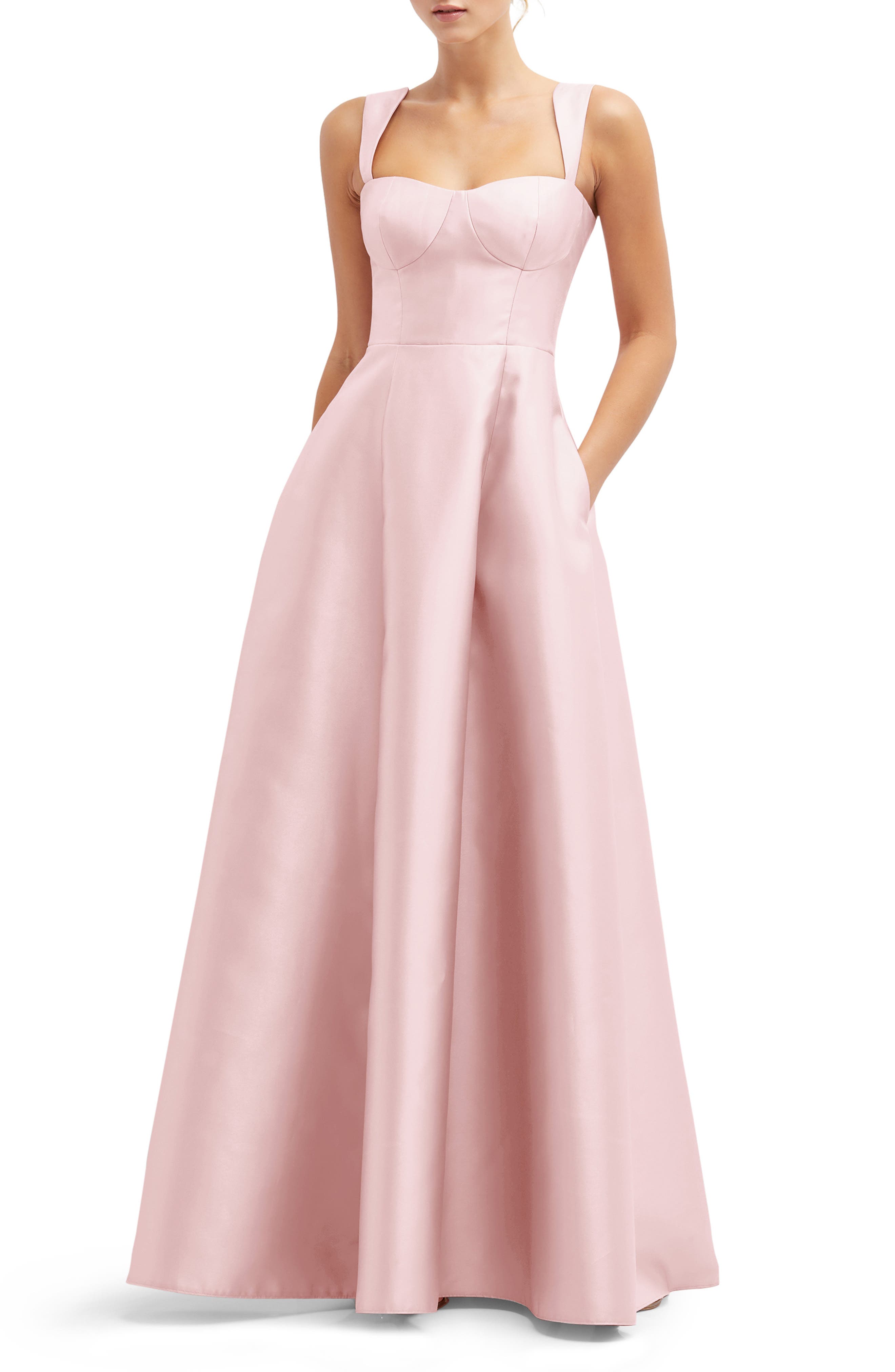 Bustier Tie Back Gown