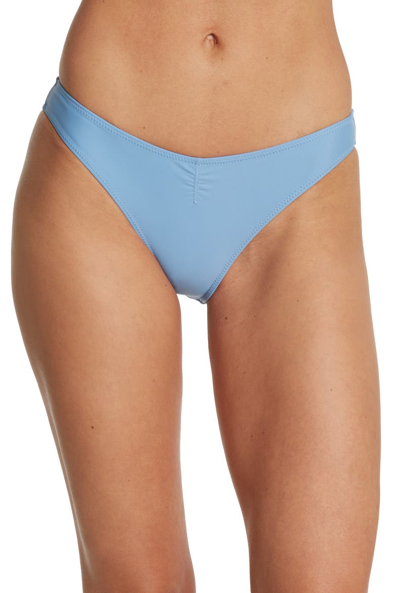 Simply Solid V Cheeky Bikini Bottom, Main, color, SDI