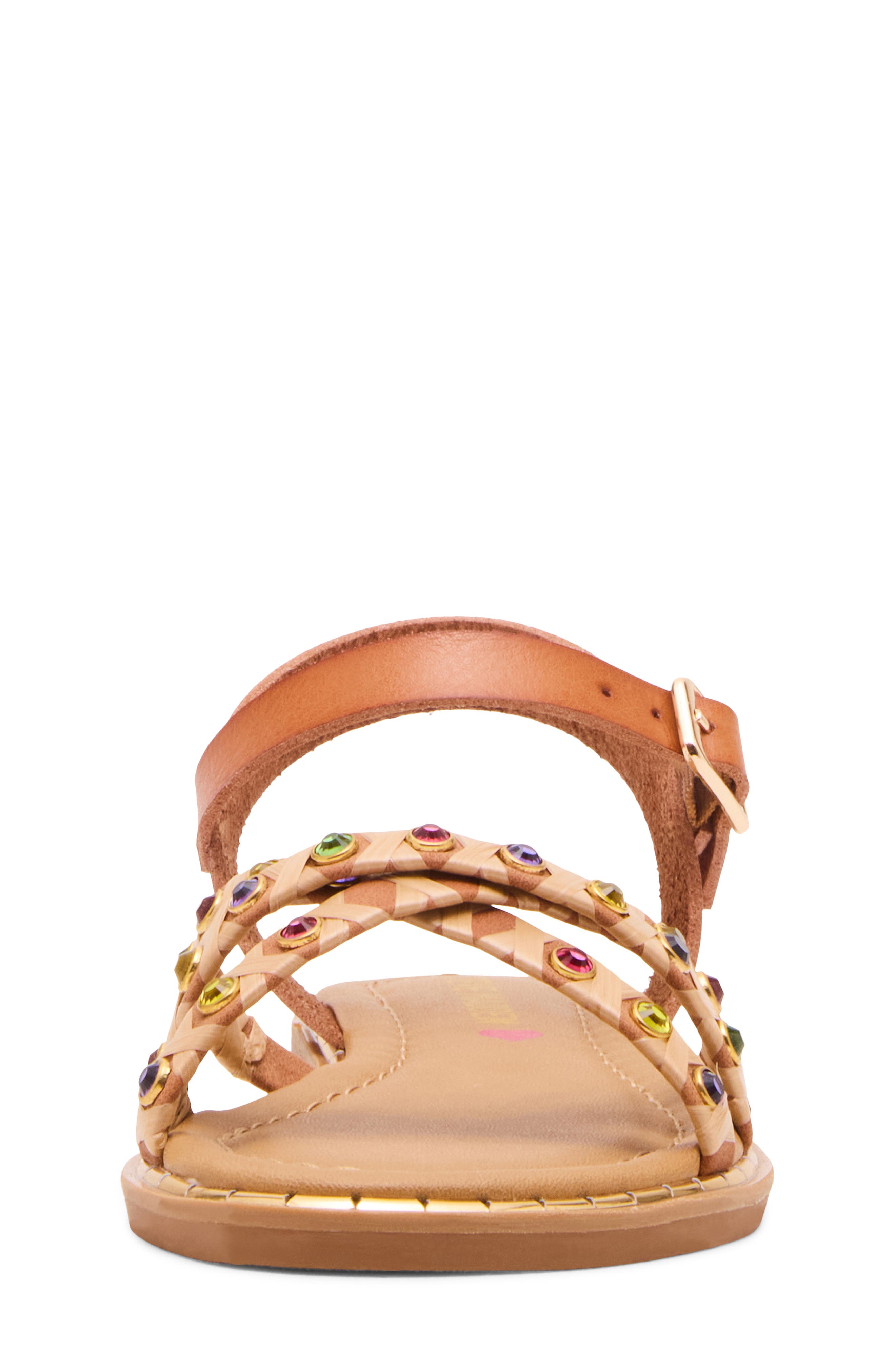 Steve Madden Kids' Gillian Ankle Strap Sandal, Alternate, color, Cognac Multi