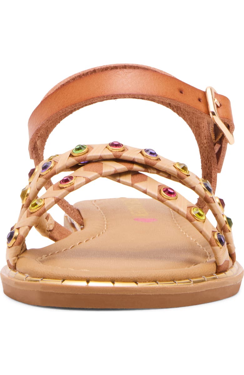 Steve Madden Kids' Gillian Ankle Strap Sandal, Alternate, color, Cognac Multi