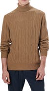 Bugatchi Cable Knit Turtleneck Sweater