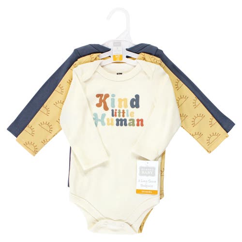 Hudson Baby Essential Long-sleeve Cotton Bodysuit Triple Set