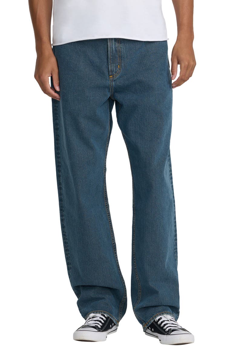 Straight Leg Jeans, Main, color, DARK VINTAGE