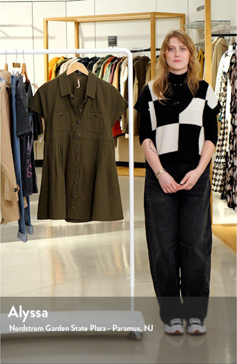 Ronnie Cotton Poplin Mini Shirtdress, sales video thumbnail