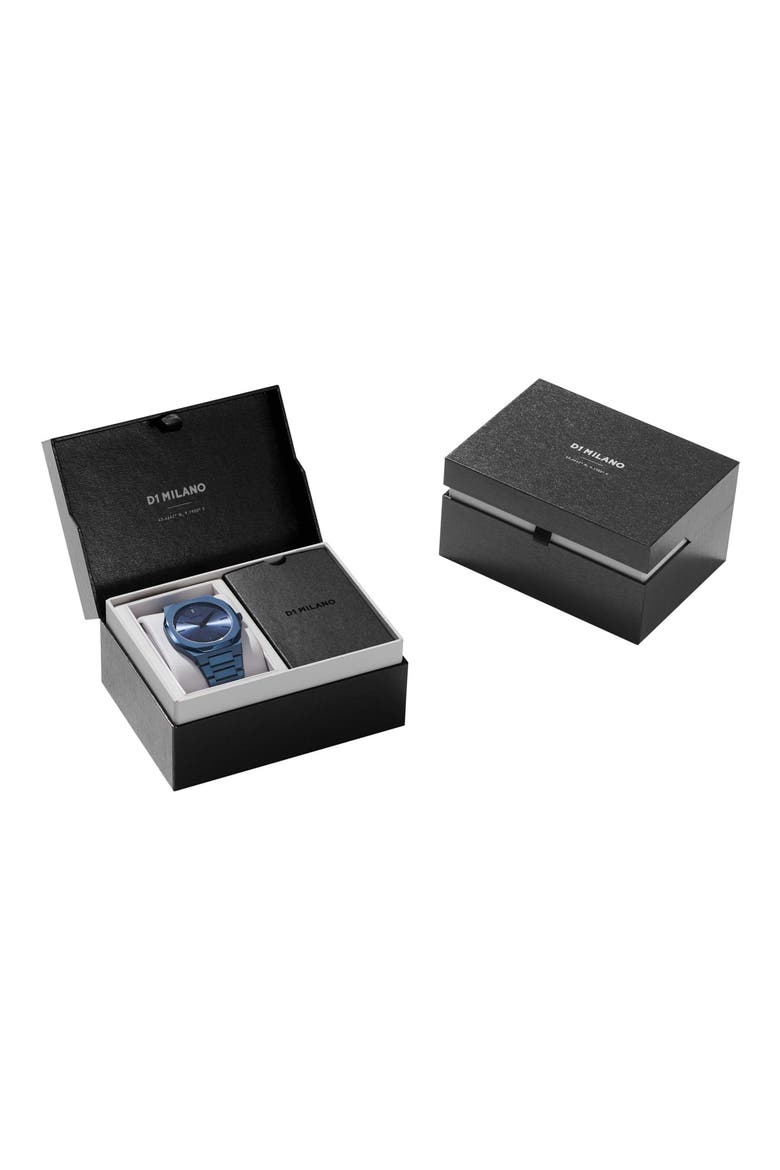 Ultrathin Bracelet Watch, 40mm, Alternate, color, BLUE