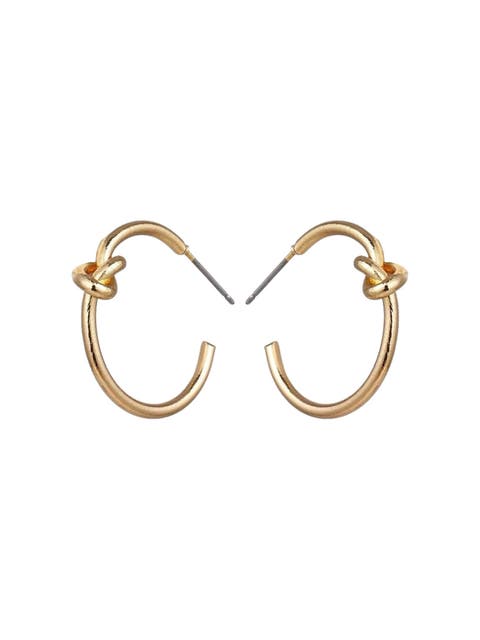Knot Hoop Earrings